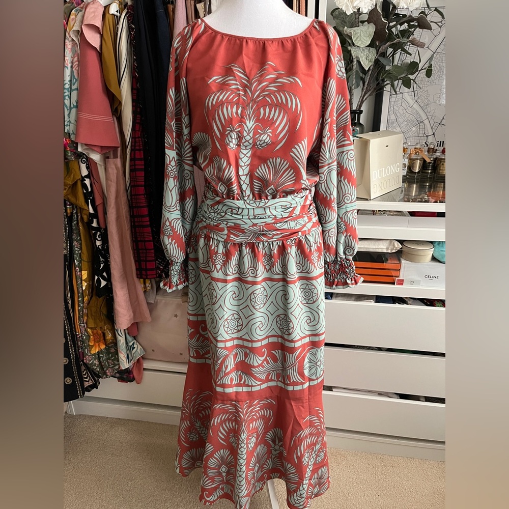 Johanna Ortiz Ataraxia Printed Midi Dress